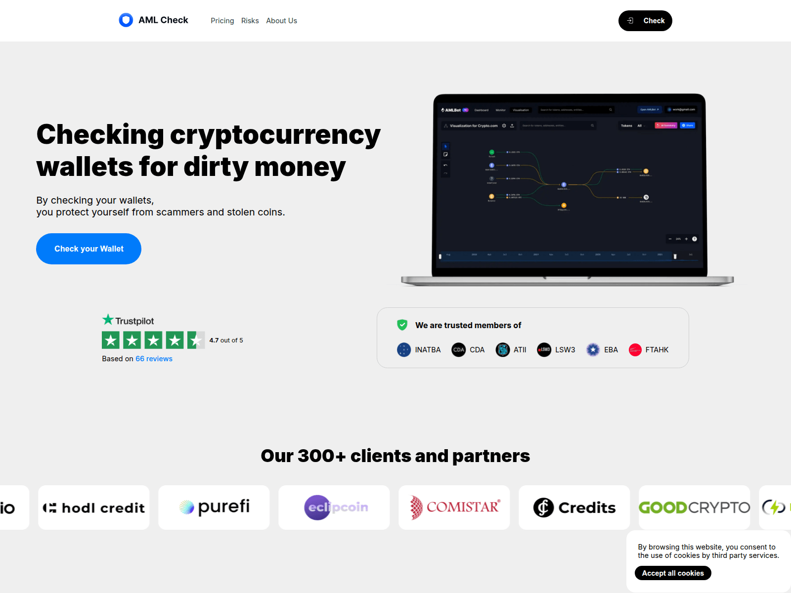 Screenshot of amlbot.uno