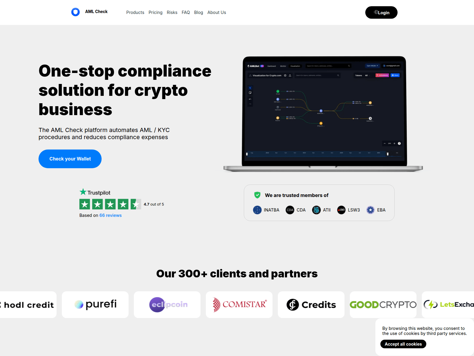 Screenshot of aml-check.asia