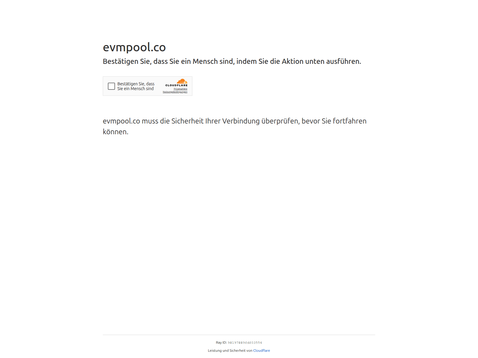 Screenshot of evmpool.co