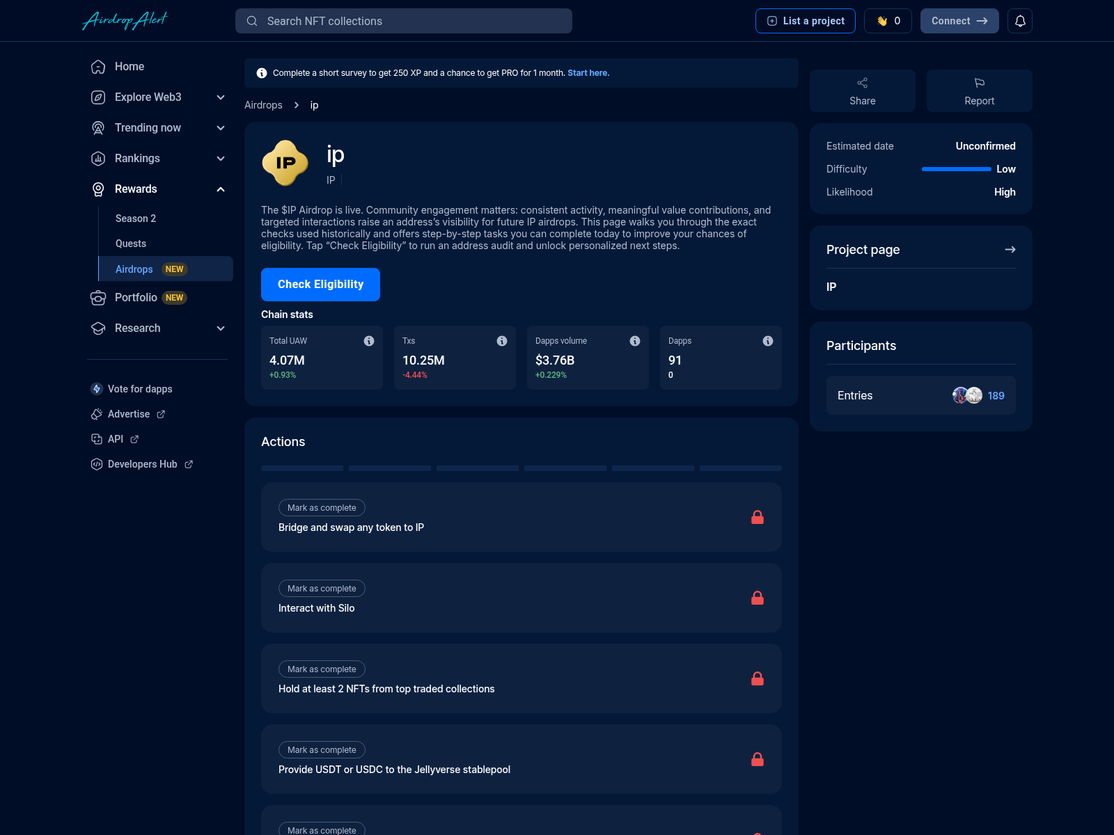 Screenshot of ip.airdropsalert.bar
