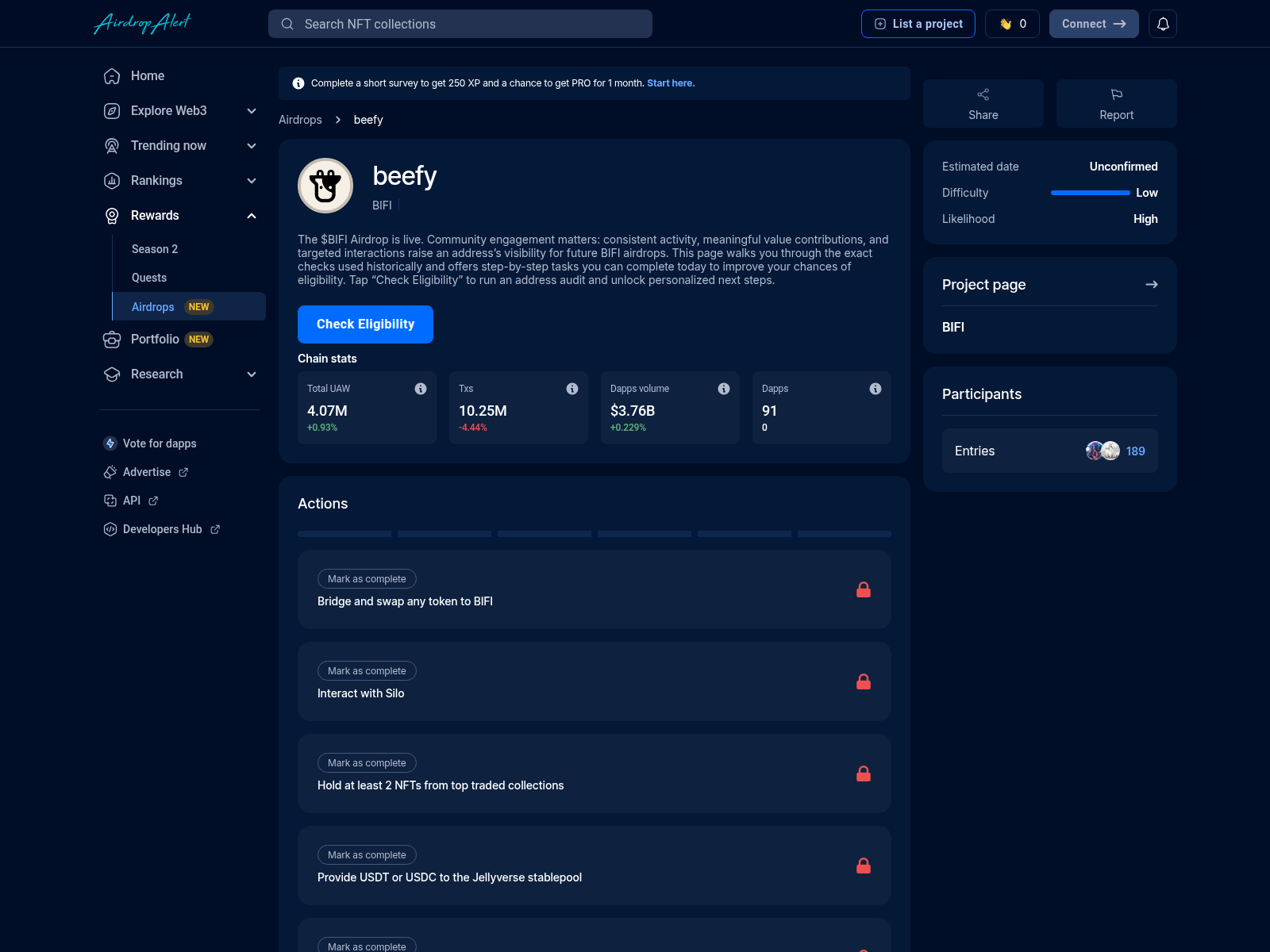Screenshot of beefy.airdropsalert.sbs