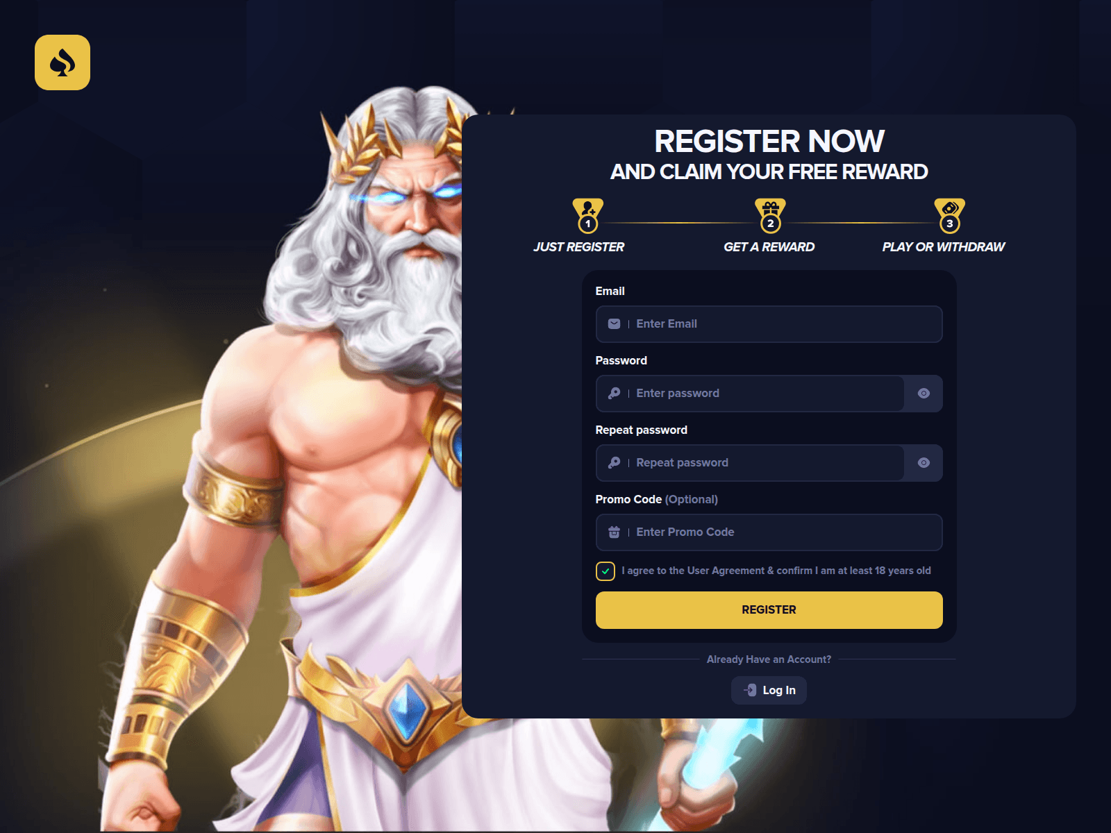 Screenshot of goldzy.bet