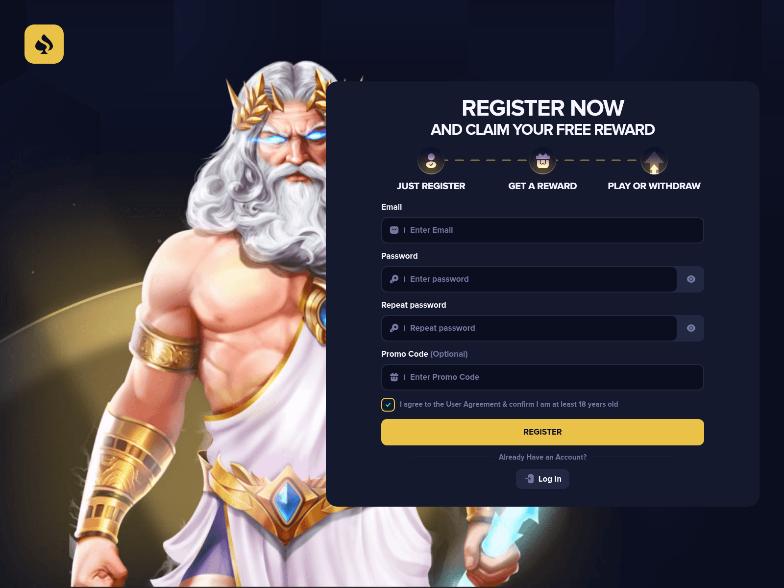 Screenshot of zevs.casino
