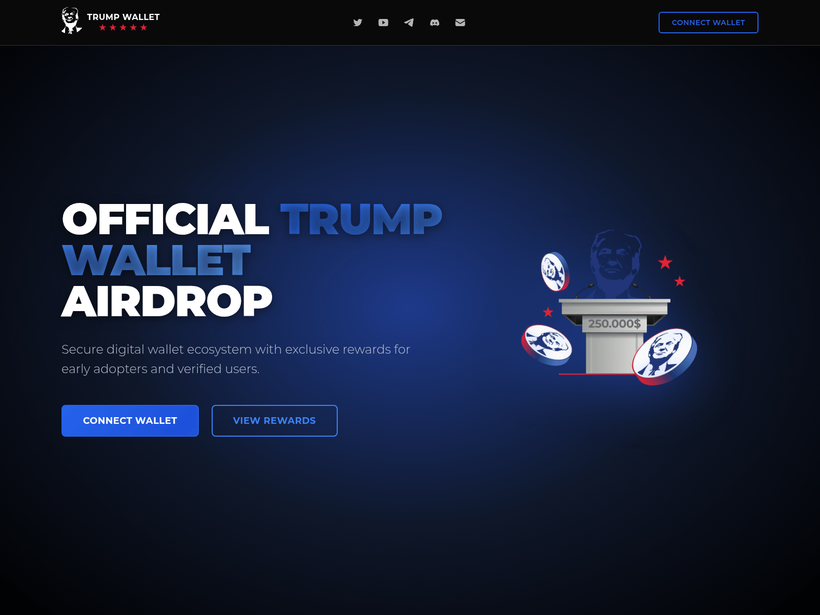 Screenshot of authwall-trump.cfd