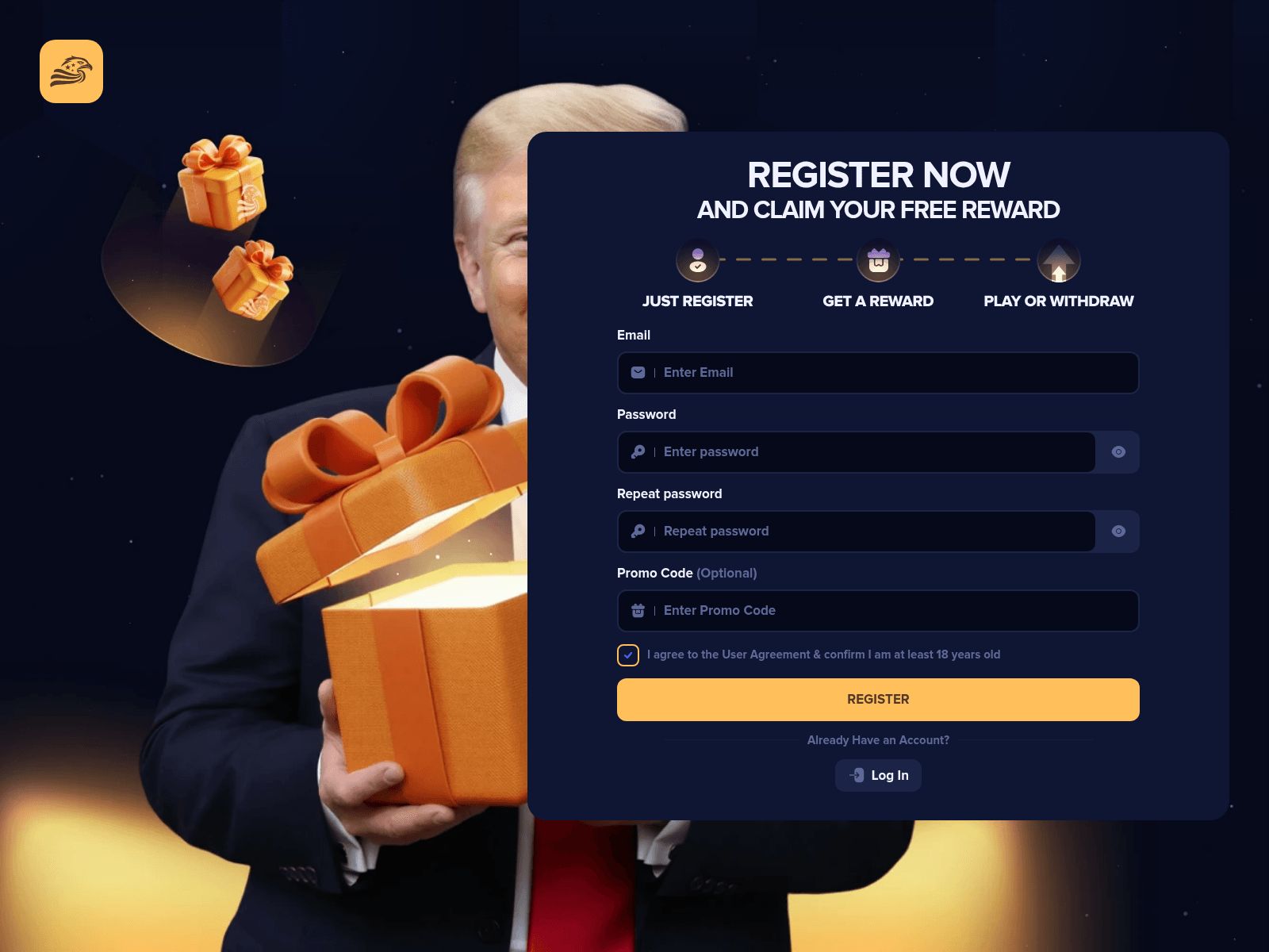 Screenshot of trumpluck.hk