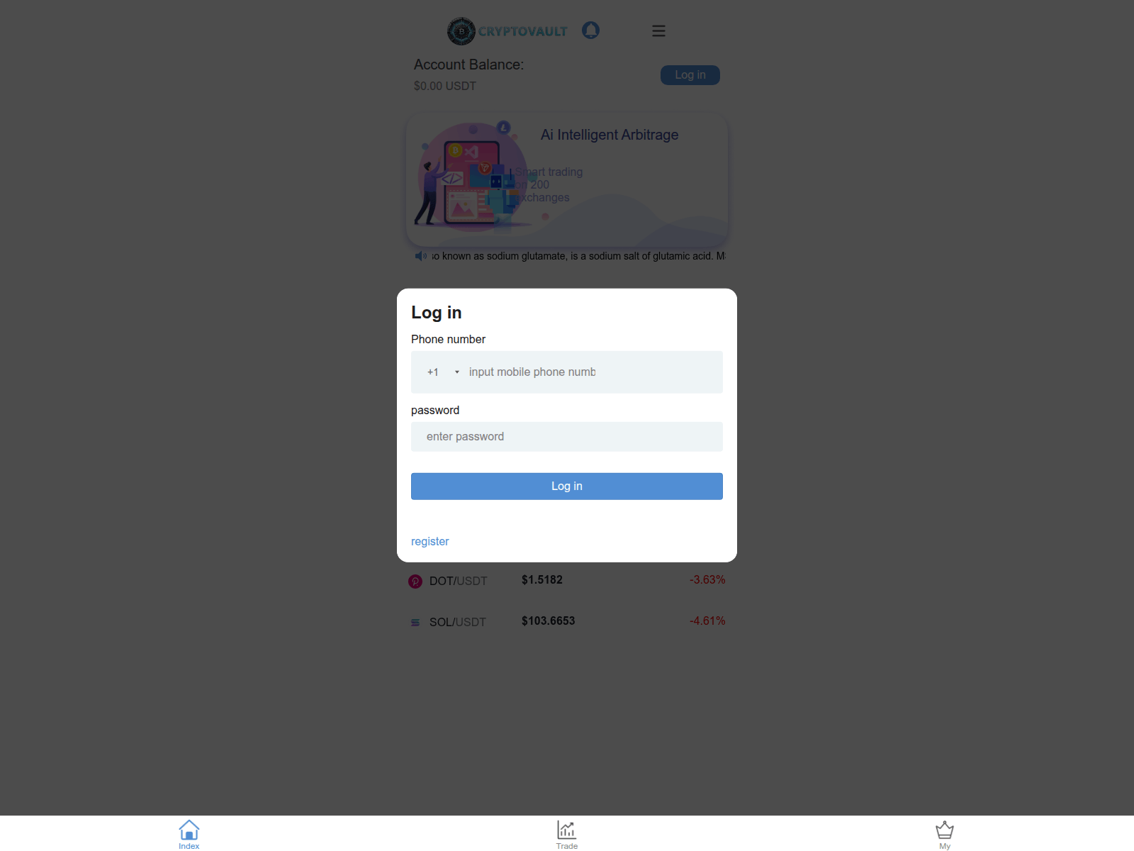 Screenshot of [REDACTED]