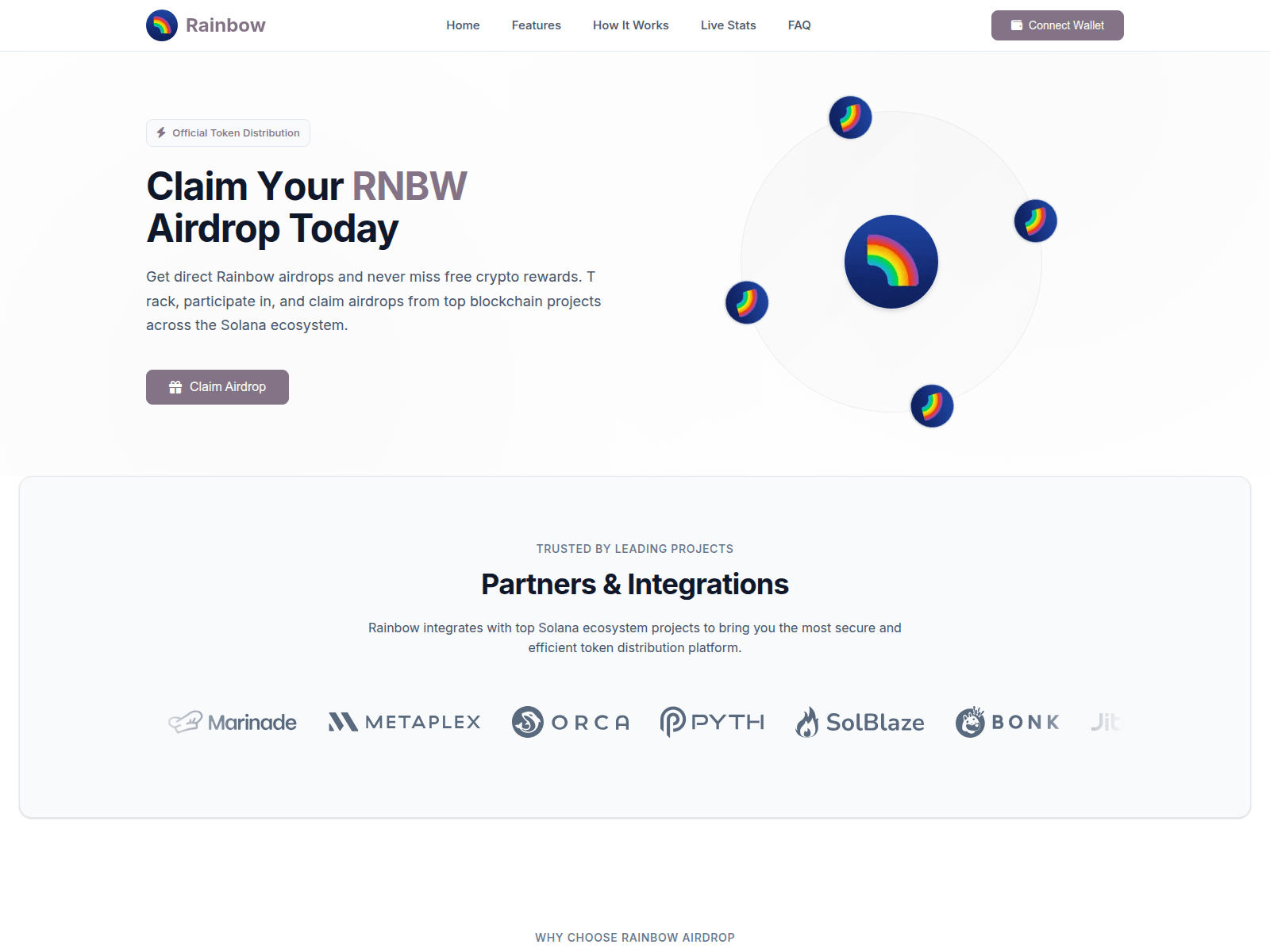 Screenshot of rnbwcoin.run