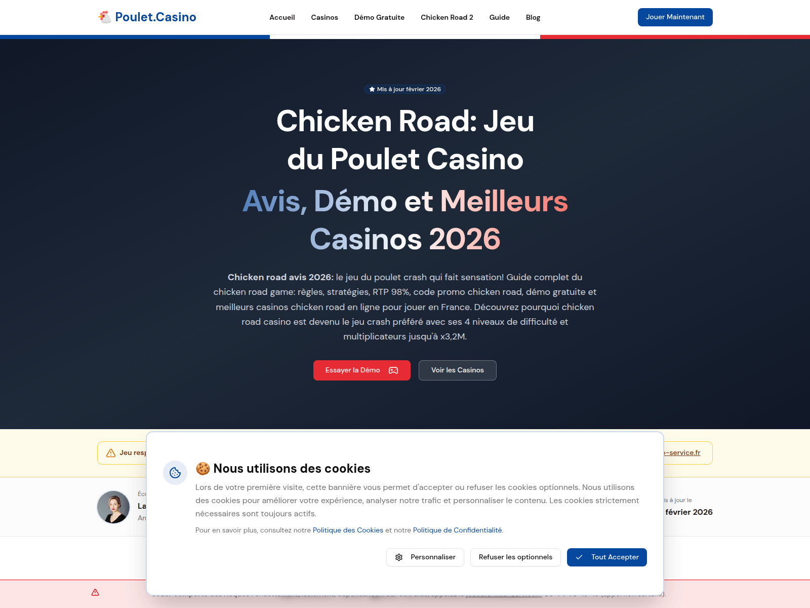 Screenshot of poulet.casino