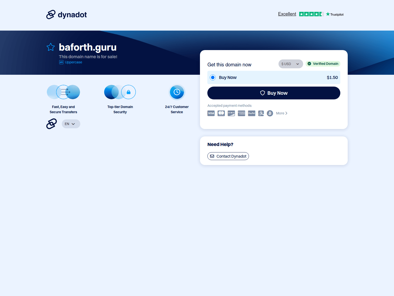 Screenshot of baforth.guru