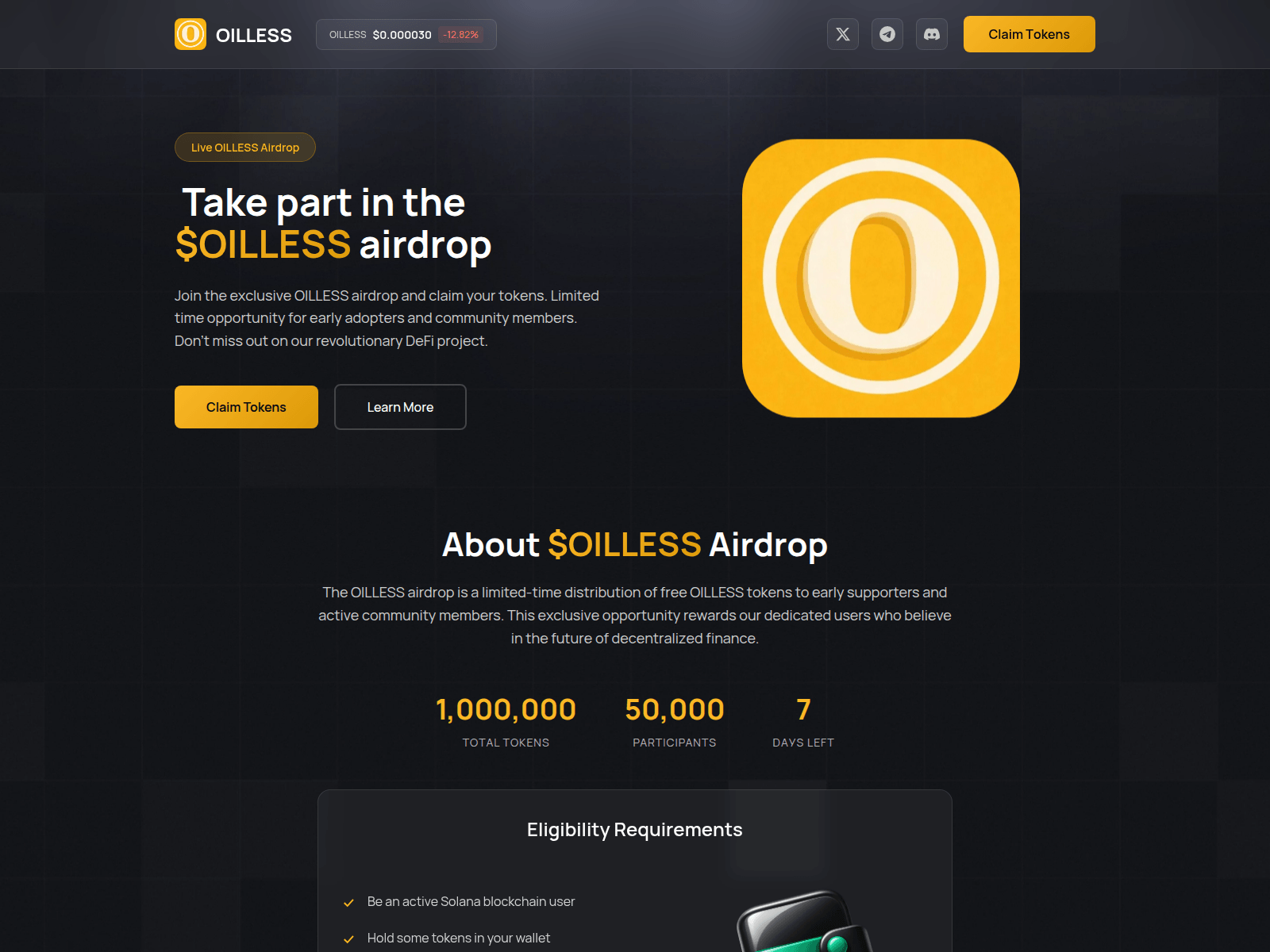 Screenshot of oillessonsol.lol