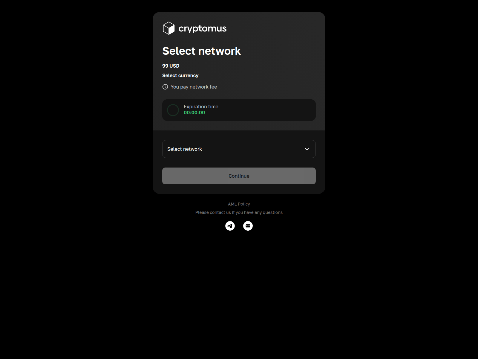 Screenshot of cryptomus-in.casa