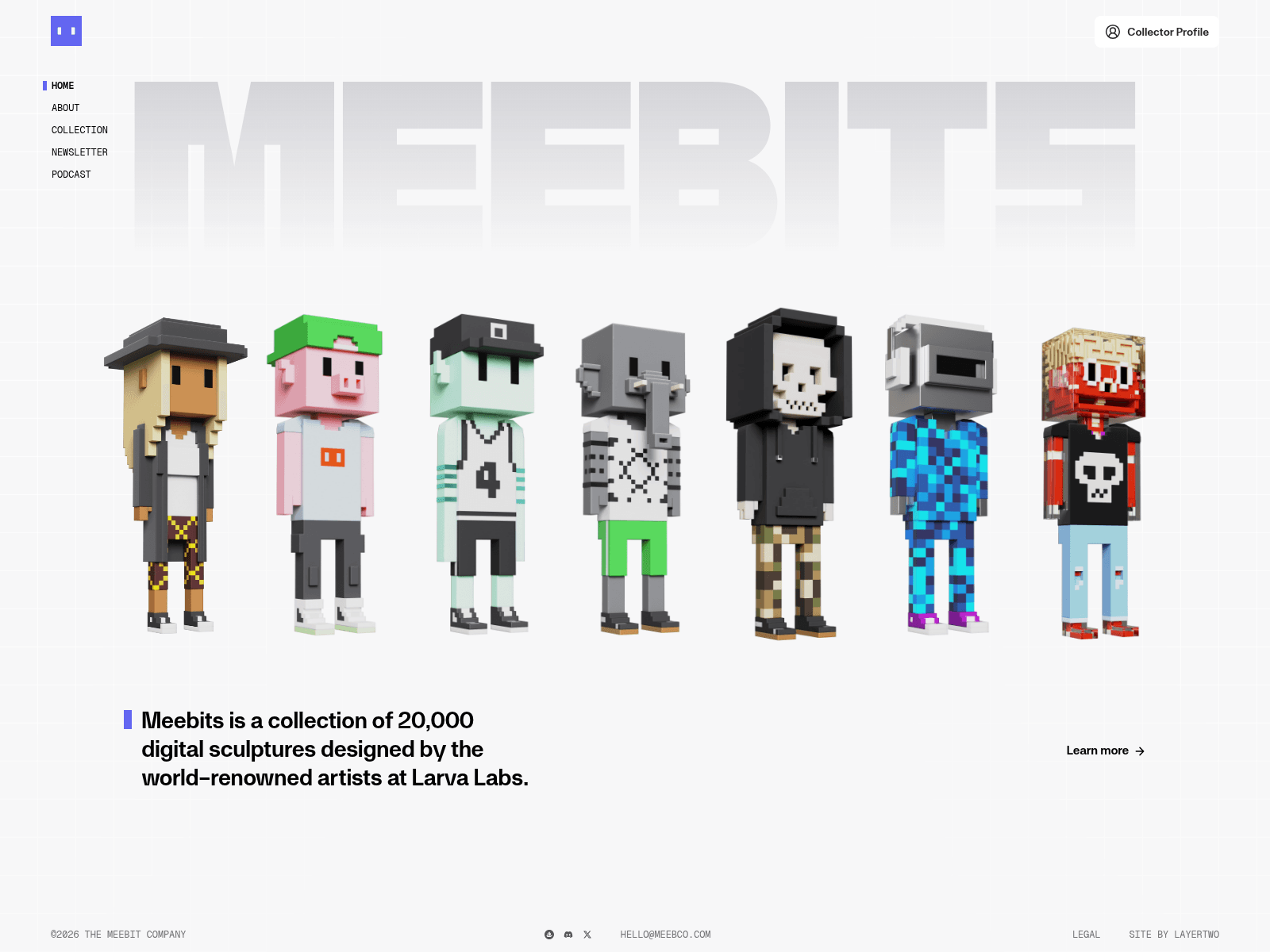 Screenshot of meebits.football
