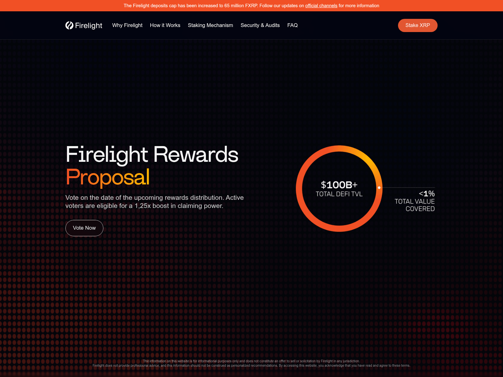 Screenshot of treasurypool-firelight.foundation